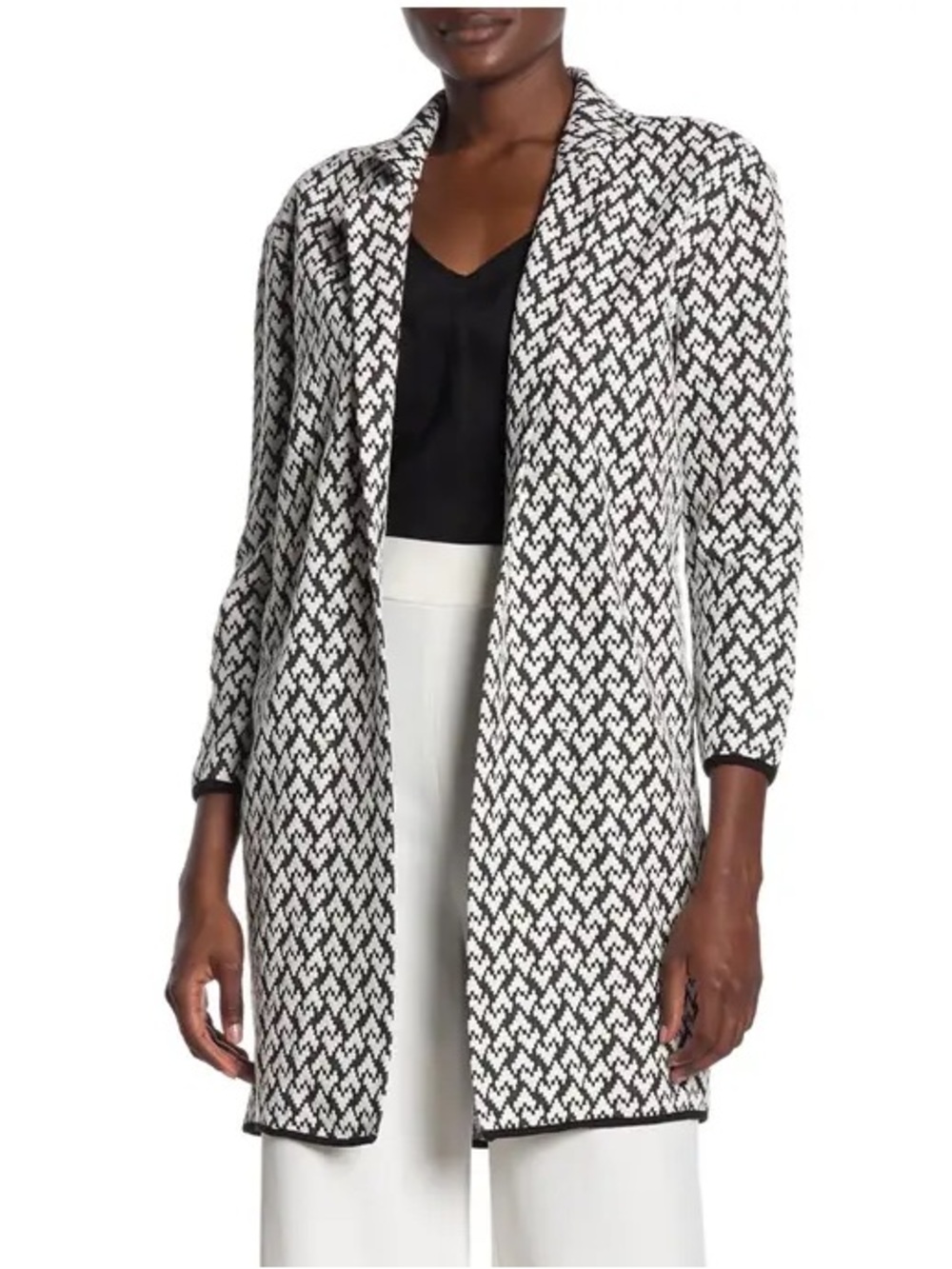 Philosophy Black and White Houndstooth Jacket